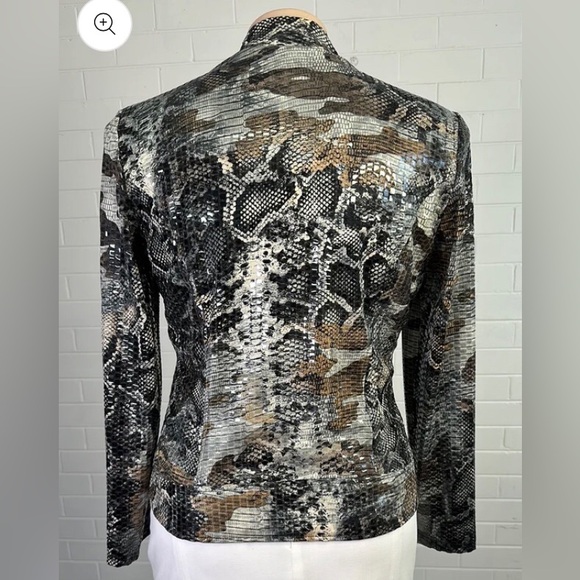 Vintage Frank Lyman size 8 animal print jacket - Picture 12 of 16